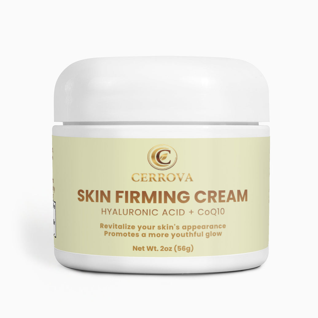 Cerrova Skin Firming Cream with Hyaluronic Acid & CoQ10 – Hydrating Face Moisturizer 2oz