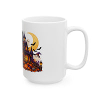 Haunted Halloween House Ceramic Mug