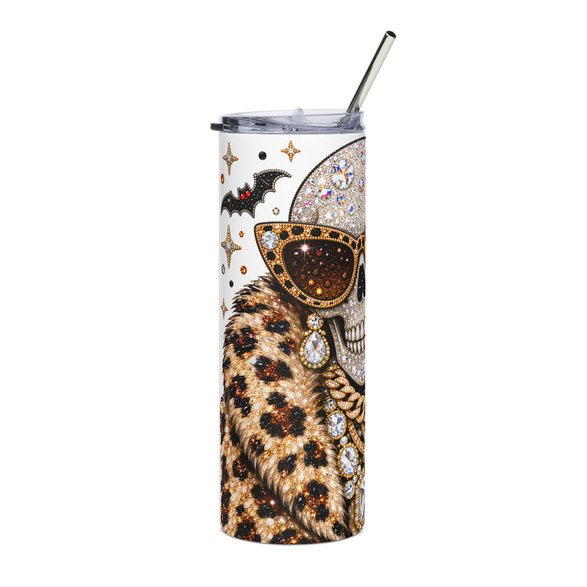 Glamorous Sugar Skull Tumbler – 20oz Stainless Steel