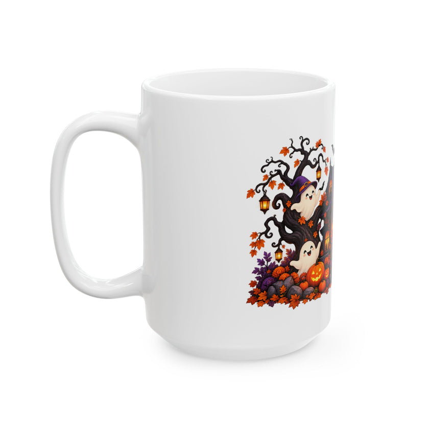 Haunted Halloween House Ceramic Mug