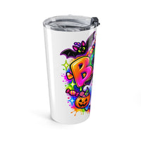 20oz Halloween Ghost Witch Tumbler – Colorful Spooky Drink Cup