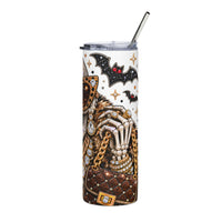 Glamorous Sugar Skull Tumbler – 20oz Stainless Steel