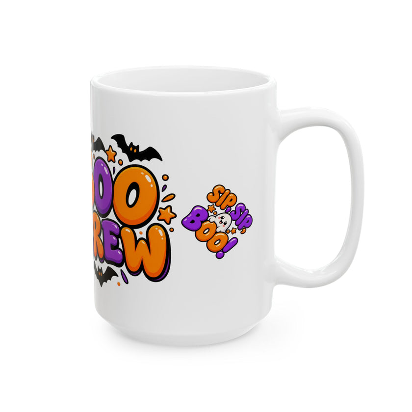 Boo Crew Halloween Ceramic Mug
