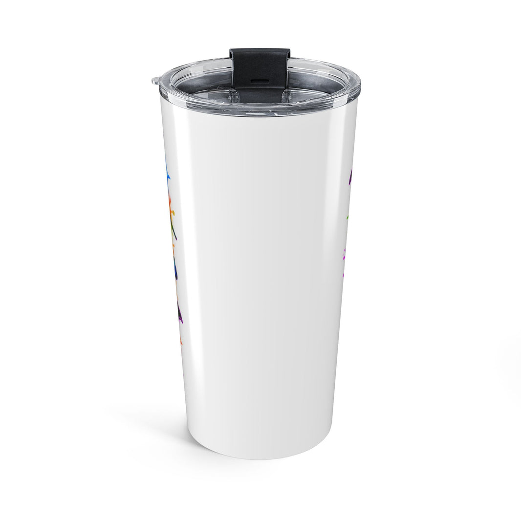 20oz Halloween Ghost Witch Tumbler – Colorful Spooky Drink Cup