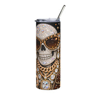 Glamorous Sugar Skull Tumbler – 20oz Stainless Steel