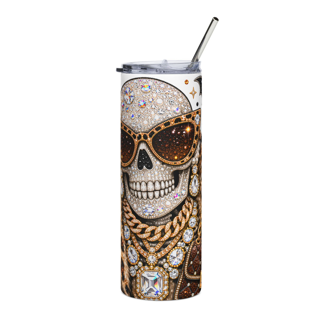 Glamorous Sugar Skull Tumbler – 20oz Stainless Steel