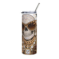 Glamorous Sugar Skull Tumbler – 20oz Stainless Steel