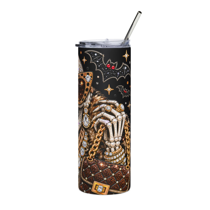 Glamorous Sugar Skull Tumbler – 20oz Stainless Steel