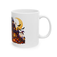 Haunted Halloween House Ceramic Mug