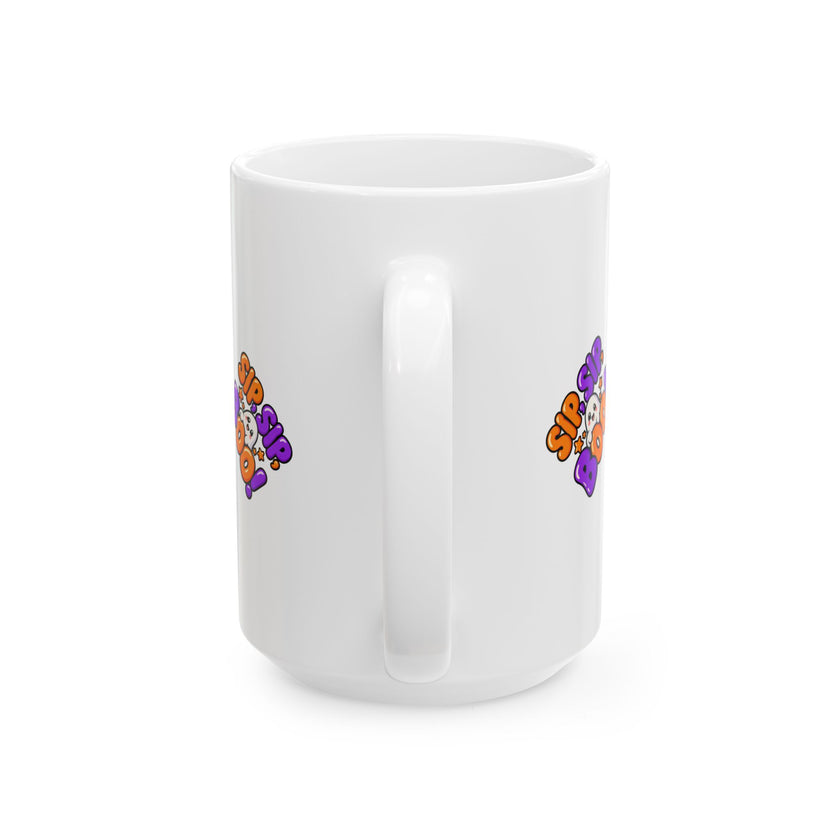 Boo Crew Halloween Ceramic Mug