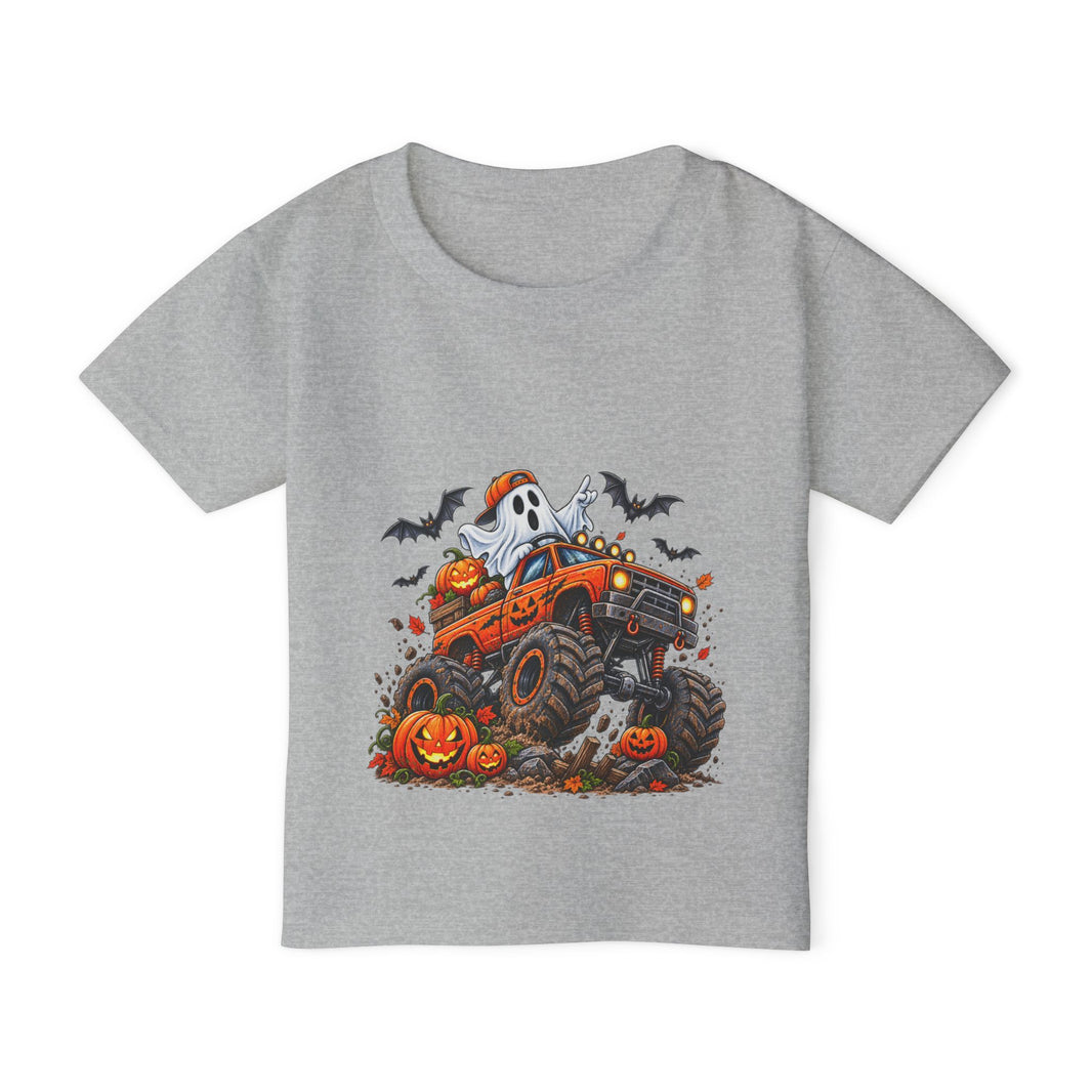 Toddler T-Shirt Halloween Monster Truck Pumpkin Design