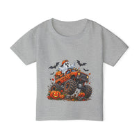 Toddler T-Shirt Halloween Monster Truck Pumpkin Design