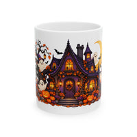 Haunted Halloween House Ceramic Mug