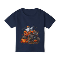 Toddler T-Shirt Halloween Monster Truck Pumpkin Design