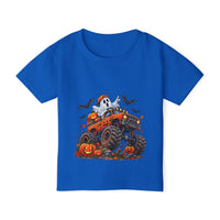 Toddler T-Shirt Halloween Monster Truck Pumpkin Design