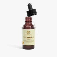 Cerrova Vitamin C Serum bottle displayed at an angle.