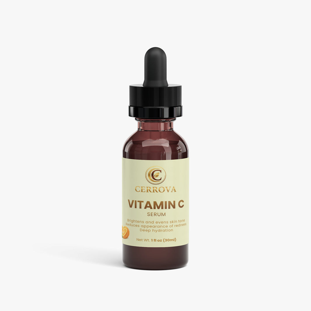 Cerrova Vitamin C Serum bottle on a white background 