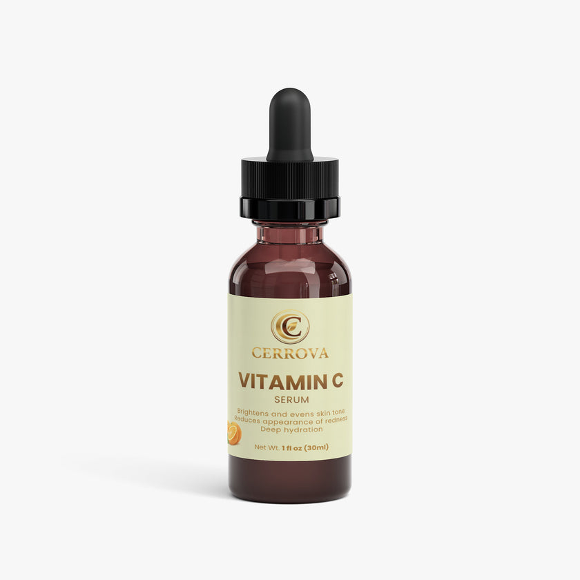 Cerrova Vitamin C Serum bottle on a white background 