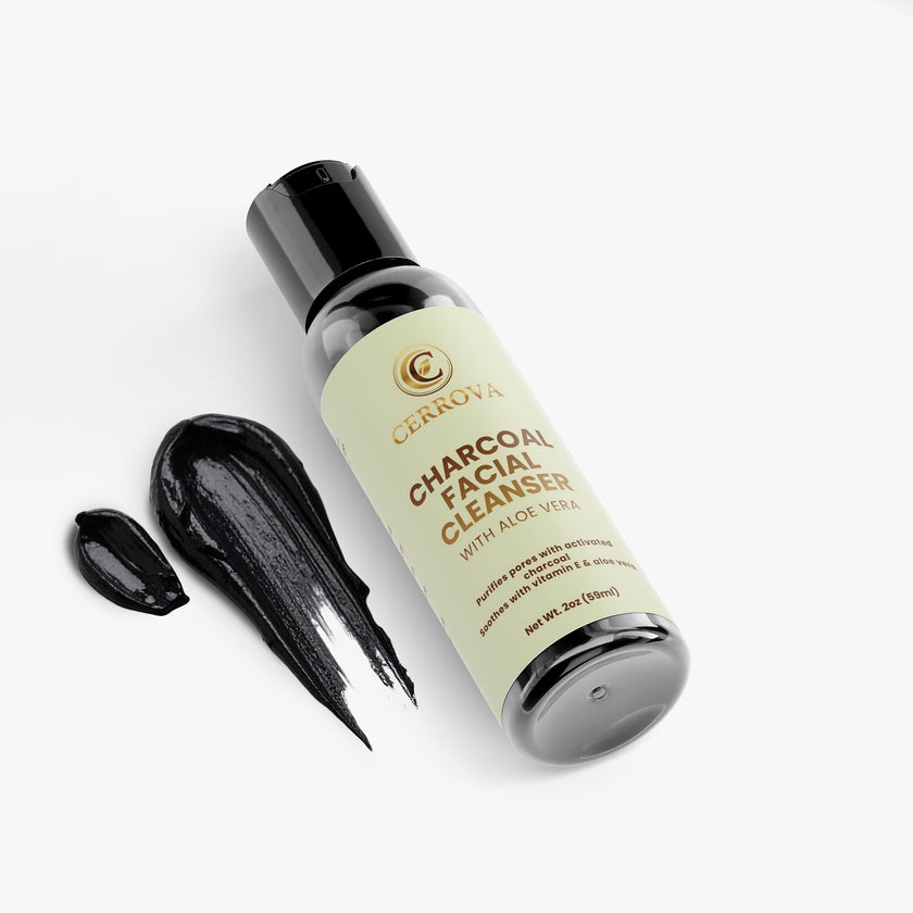 Cerrova Vitamin C Serum bottle on a white bakground